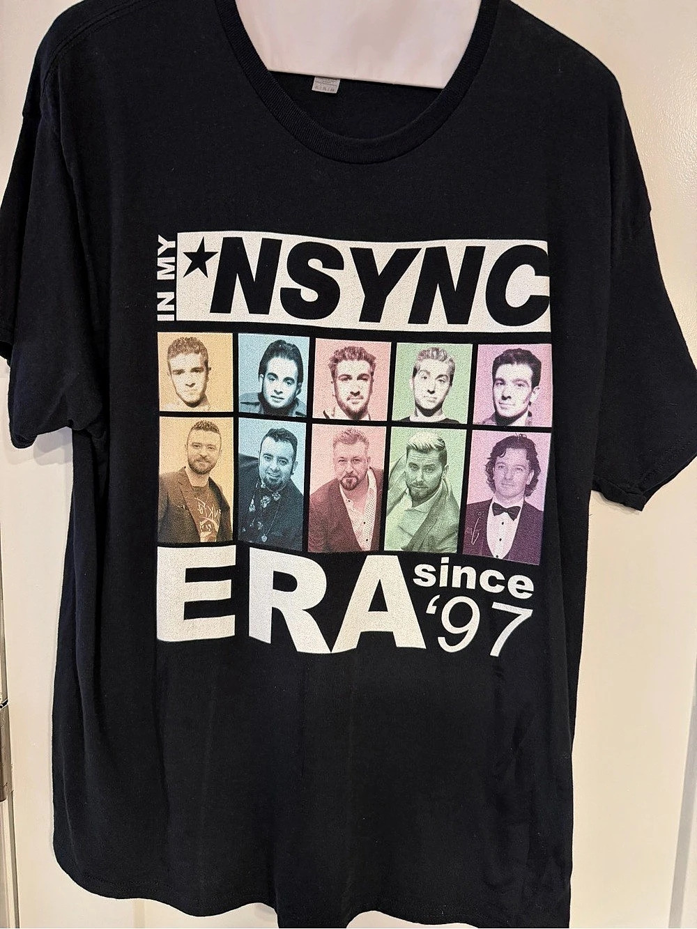 Gildan In My NSYNC Era Graphic T-Shirt Tee Black XL